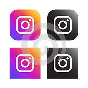 Rounded Instagram logo for web and print