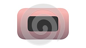 Rounded Rectangle Button Vector Icon Illustration, vector design Generative AI