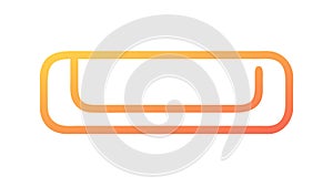 Rounded rectangle shape icon, interface element, design, basic, vector design Generative AI