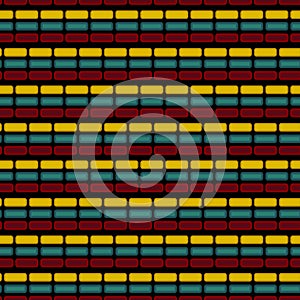 Rounded rectangles seamless pattern. Vector stock illustration eps 10.