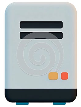 Cpu flat 3D icon photo