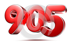 Red number 905.