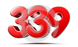 Rounded red numbers 339.