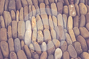 Rounded rocks floor background