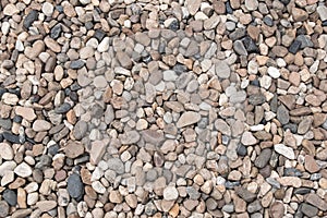 Rounded rocks stones Grades Texture abstract background