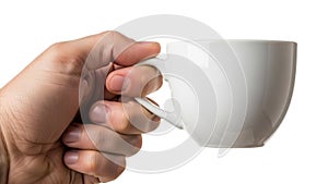 Rounded shape. The background is a solid white, emphasizing the