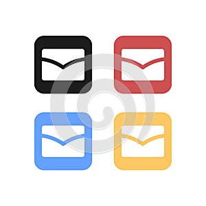 Rounded Square Mail Logo or Icon