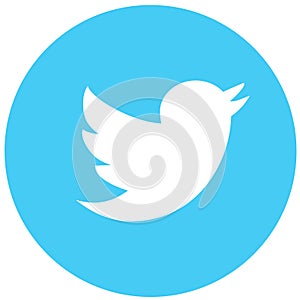 Rounded twitter logo for web and print