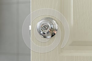 Roundly door knob lock handle home security close. The doorknob is being found that caused the COVID 19 infection