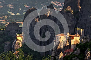 Roussanou Monastery at Meteora Monasteries in Trikala region, Gr