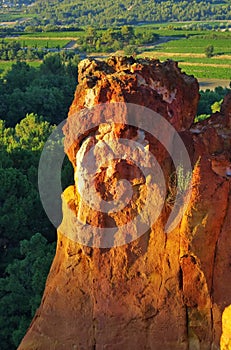 Roussillion ocre rocks