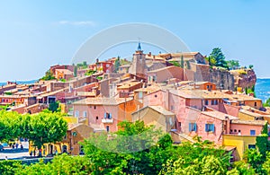 Roussillon village in France