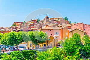 Roussillon village in France