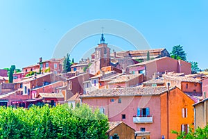 Roussillon village in France