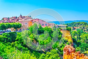 Roussillon village in France