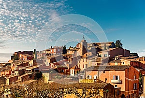 Roussillon village in France
