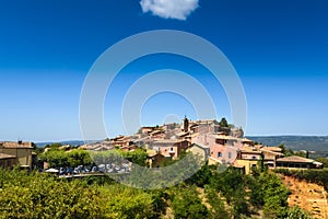 Roussillon village in Vaucluse land, France