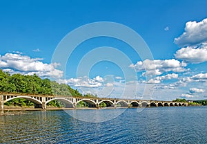 Route 28A bridge crossing Ashokan Reservoir, New York City water source