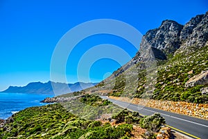 Route 44 garden route or Clarence pass through Hottentots holland mountain in Cape Town South Africa