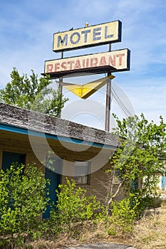 Route 66, Abandoned Motel, Restaurant