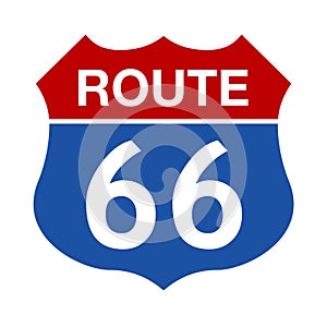 Route 66 American road iconic symbol - PNG