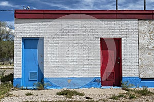 Route 66, Old Gas Station, Restrooms, Bathroom