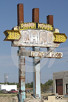 Route 66 Roadside Sign