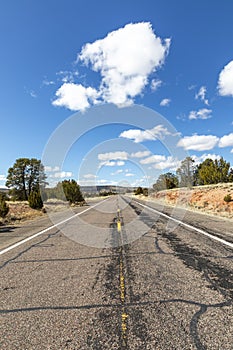 Route 66 at Seligman without cars