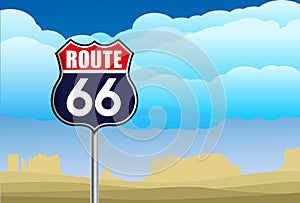 Route 66 sign