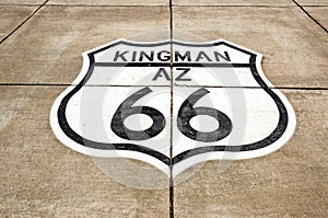 Route 66 in Kingman, Arizona photo