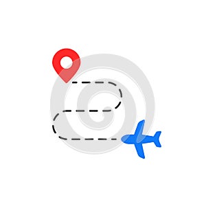 route like travel destination simple icon