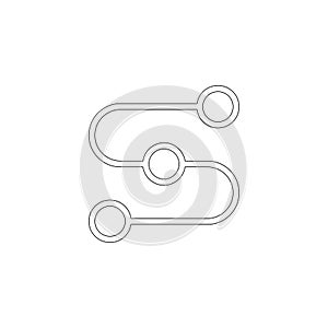 Route location. flat vector icon