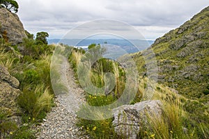 Route through the mountain