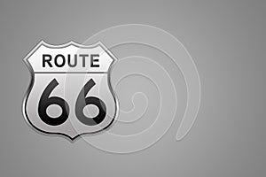 Route 66 Road Sign.