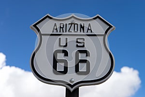 Route sixtysix road sign in arizona