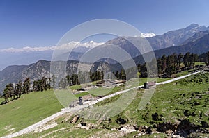 Route to Tungnath Shiva temple the highest in the world, Garhwal, Uttarakhand, India