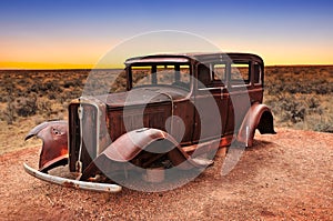 Route 66 vintage car relic