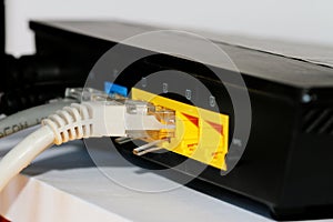 Router and cables