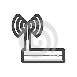 Router icon, Modem router