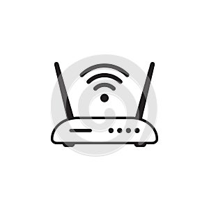 Router icon. Router related signal icon isolated