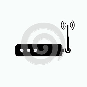 Router Icon. Wireless Device. Internet Connection Symbol.