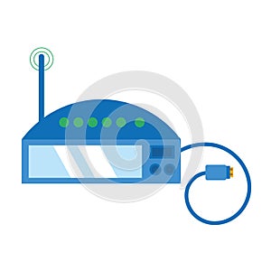 router internet connection modem usb cable