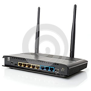 Router Isolated on White Background