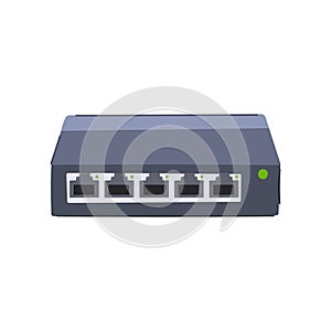 router network switch cartoon vector illustration photo