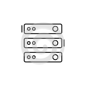Router, networking icon. Simple line, outline vector elements of storage and cloud icons for ui and ux, website or mobile