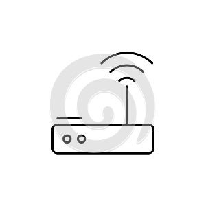 Router, networking icon. Simple line, outline vector elements of storage and cloud icons for ui and ux, website or mobile