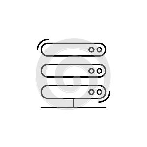 Router, networking icon. Simple line, outline vector elements of storage and cloud icons for ui and ux, website or mobile