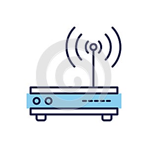 Router related vector icon