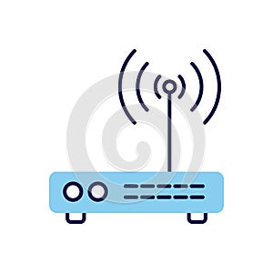 Router related vector icon