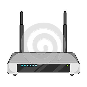Router, single icon in cartoon style.Router vector symbol stock illustration web.